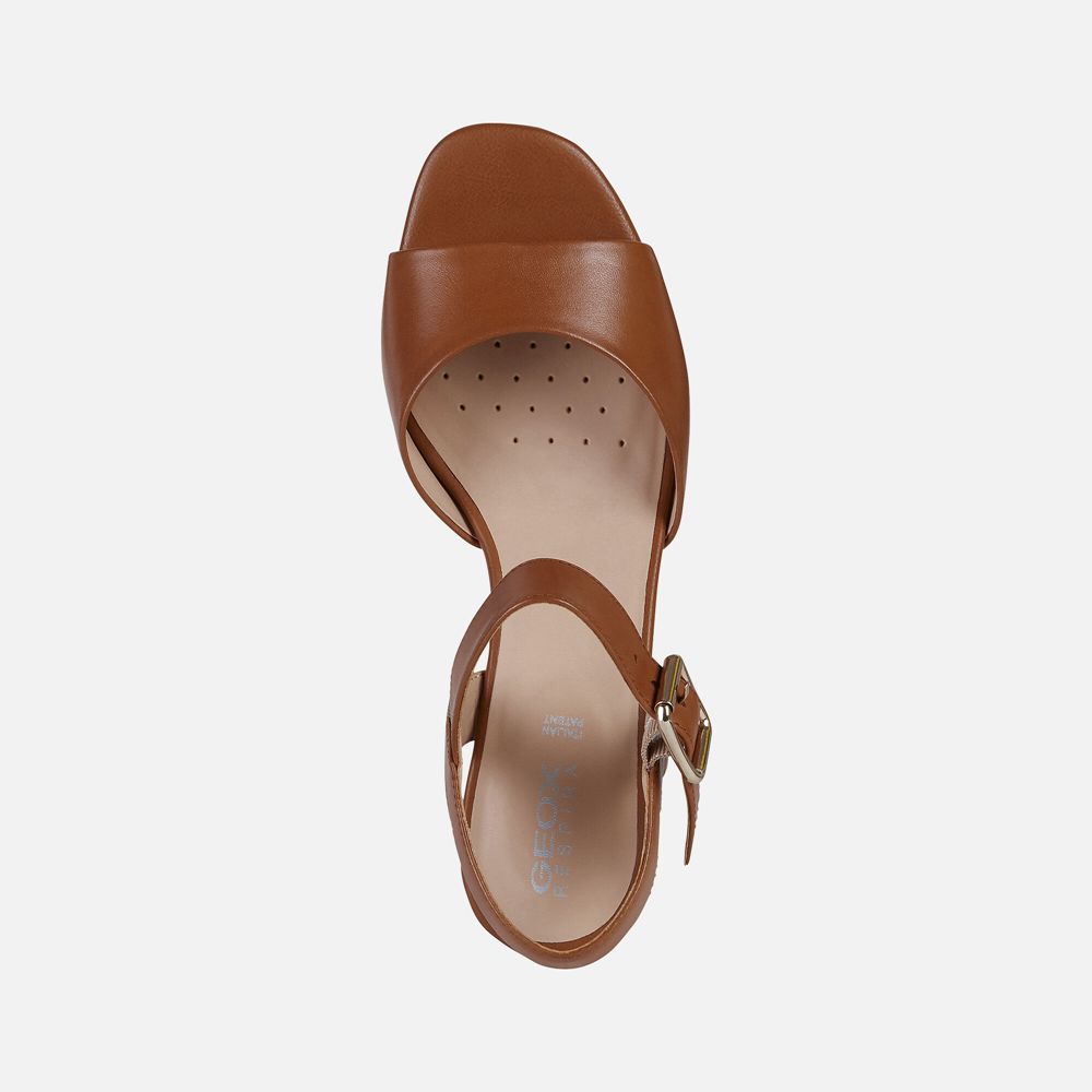 Geox Bayan Sandalet Kahverengi - Ortensia - DOS-627483